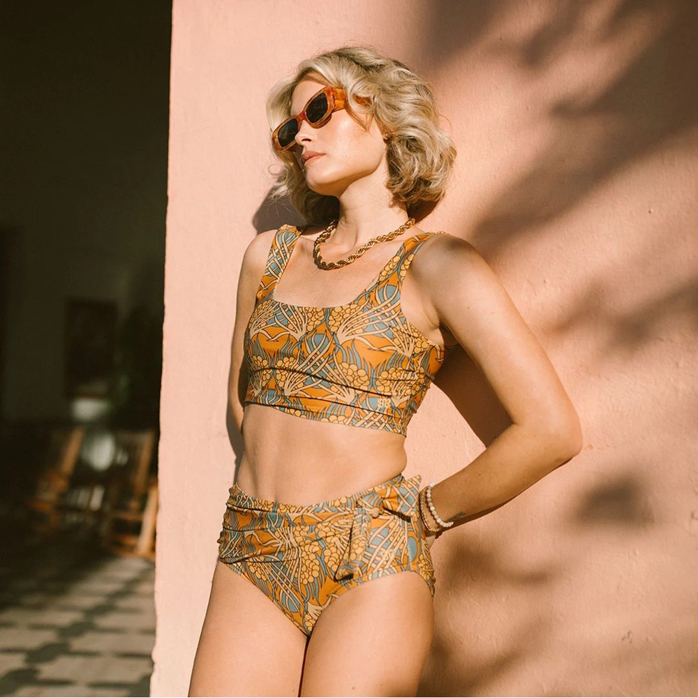 Albion Fit Golden Hour Olivia Swim Crop & Bottom